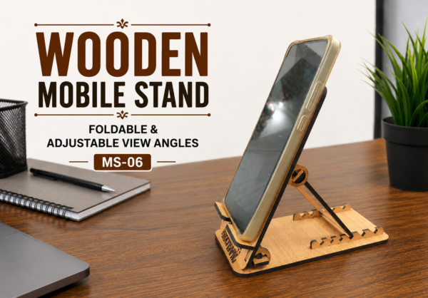 FOLDABLE MOBILE STAND WITH VIEW ADJUSTMENTS - MS06