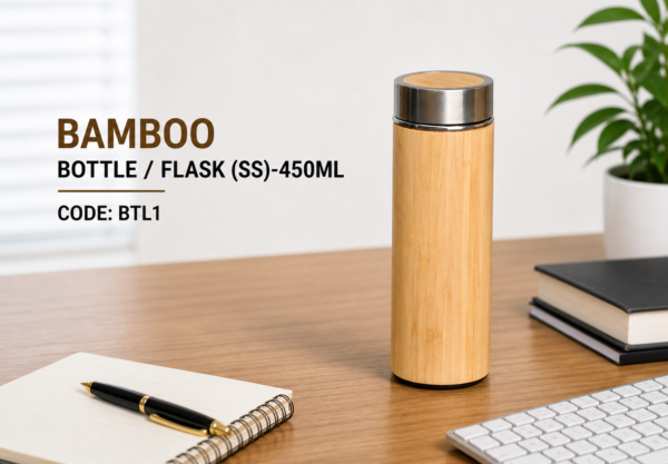 BAMBOO BOTTLE / FLASK 450 ML-BTL-01