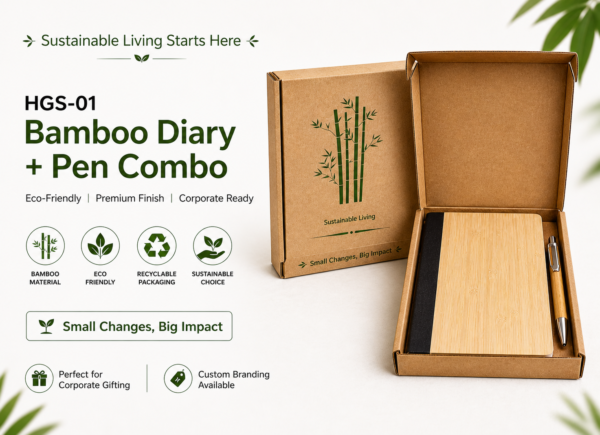 BAMBOO DIARY WITH PEN COMBO - HGS-01