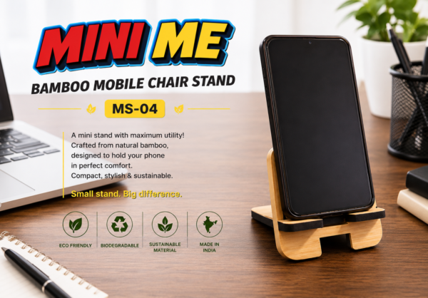 BAMBOO CHAIR MOBILE STAND (MINI ME)- MS04