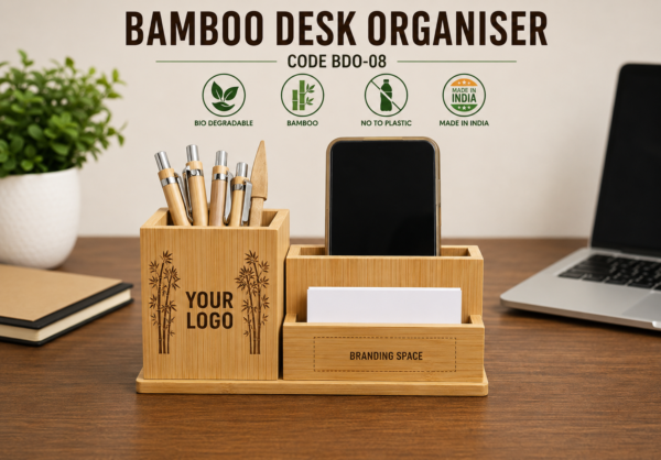 BAMBOO DESK ORGANISER