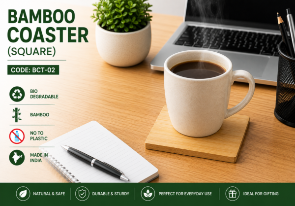 BAMBOO COASTER (SQUARE)