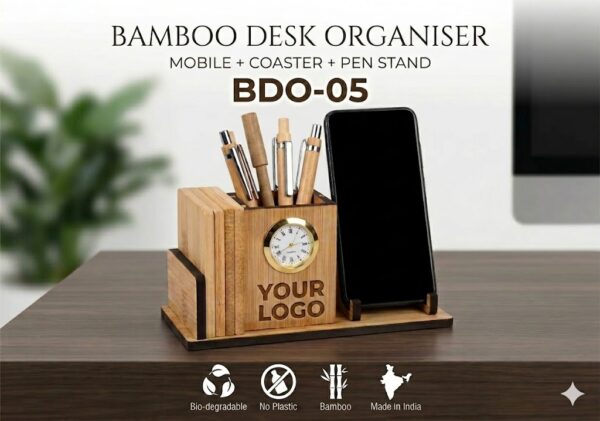 BAMBOO DESK ORGANISER