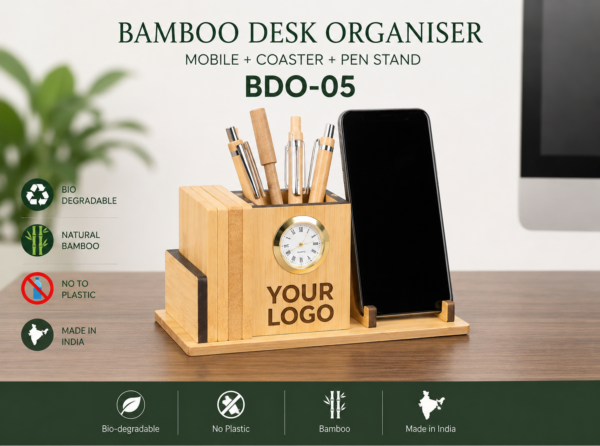 BAMBOO DESK ORGANISER