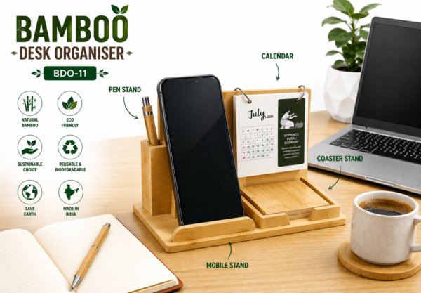 BAMBOO DESK ORGANISER
