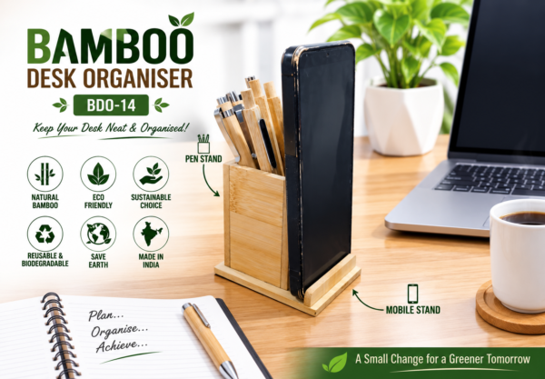 BAMBOO DESK ORGANISER