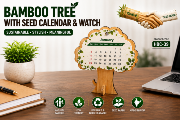 Bamboo Tree with Seed Paper Calendar