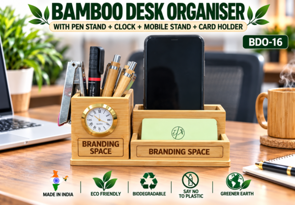 BAMBOO DESK ORGANISER